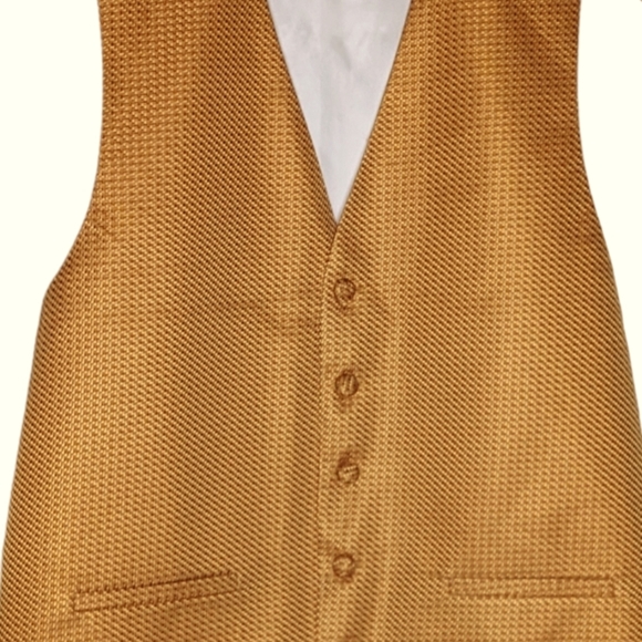 CARDI Collection formal wear gold vest - Picture 3 of 7